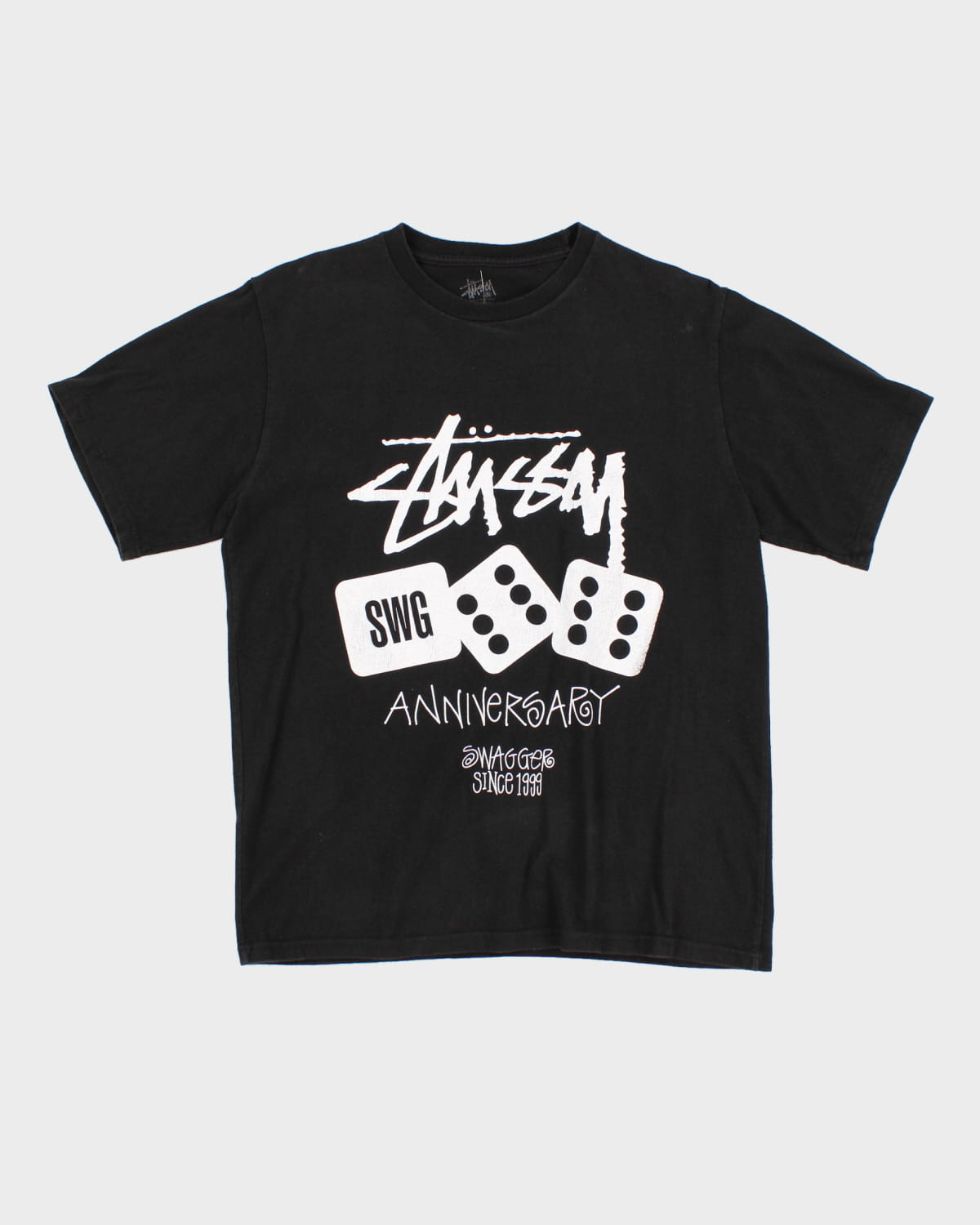 Classic 90's Stussy Print T-Shirt - XL