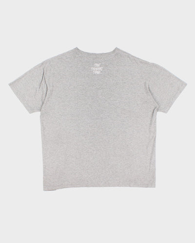Distressed 90's Stussy Print T-Shirt - XL