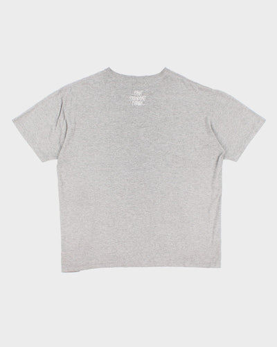 Distressed 90's Stussy Print T-Shirt - XL