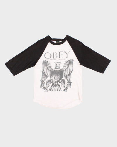 00s Obey The Propaganda Baseball T-Shirt - S