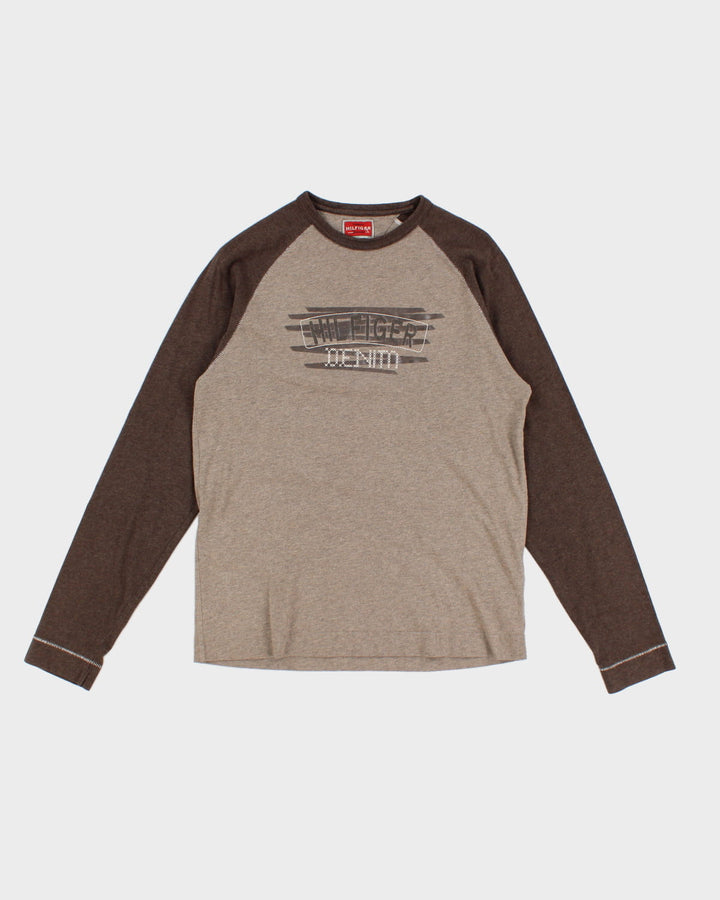 Y2K 00s Tommy Hilfiger Denim Long Sleeve T-Shirt - L