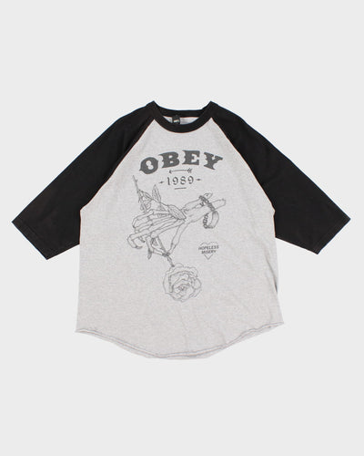 Obey Baseball T-Shirt - XL