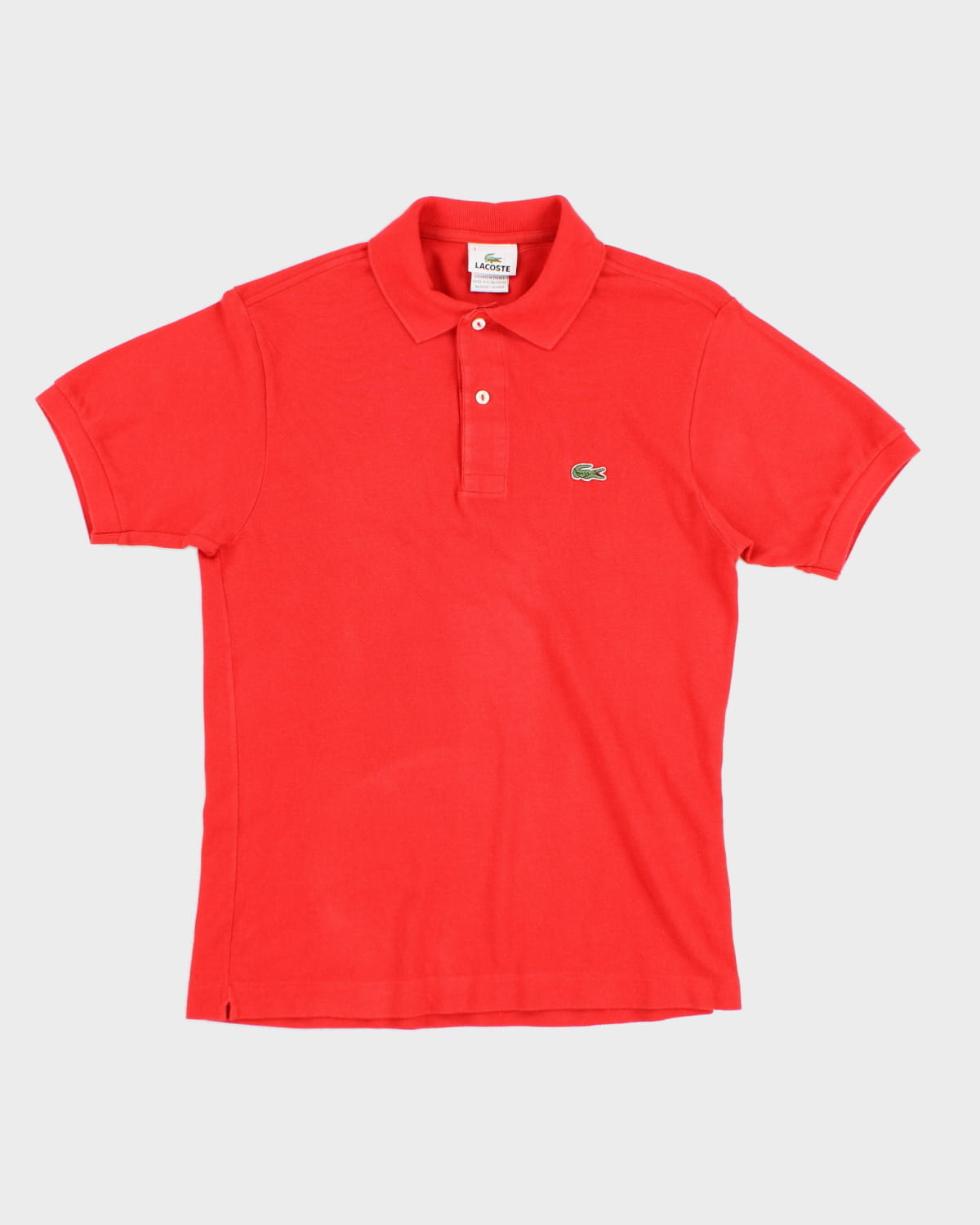 Y2K 00s Lacoste Red Polo Shirt - S