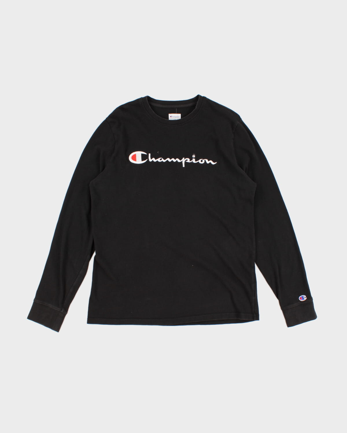 Champion Embroidered Long Sleeve T-Shirt - L