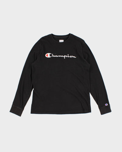 Champion Embroidered Long Sleeve T-Shirt - L