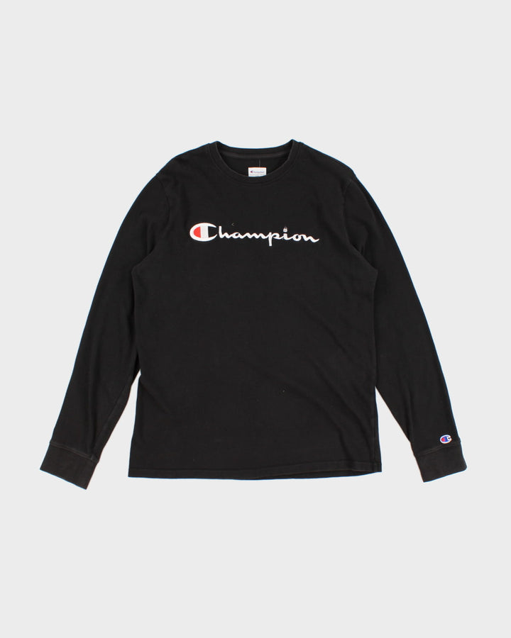 Champion Embroidered Long Sleeve T-Shirt - L