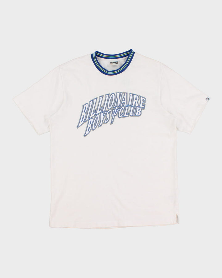 Billionaire Boys Club White & Blue Graphic Tee - L
