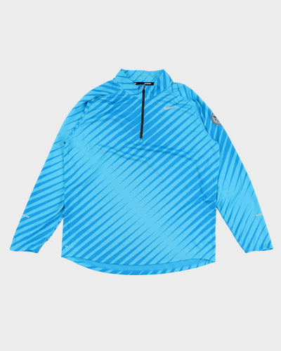 Men's Nike Half Zip Long Sleeve Active Top T-Shirt - XL