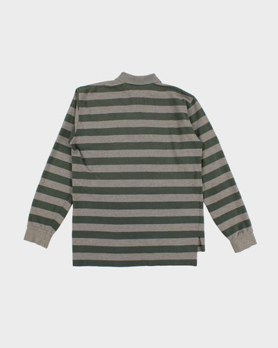 Vintage 90s Polo Sport Ralph Lauren Striped Long Sleeve Polo - M