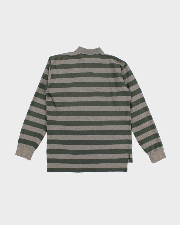 Vintage 90s Polo Sport Ralph Lauren Striped Long Sleeve Polo - M