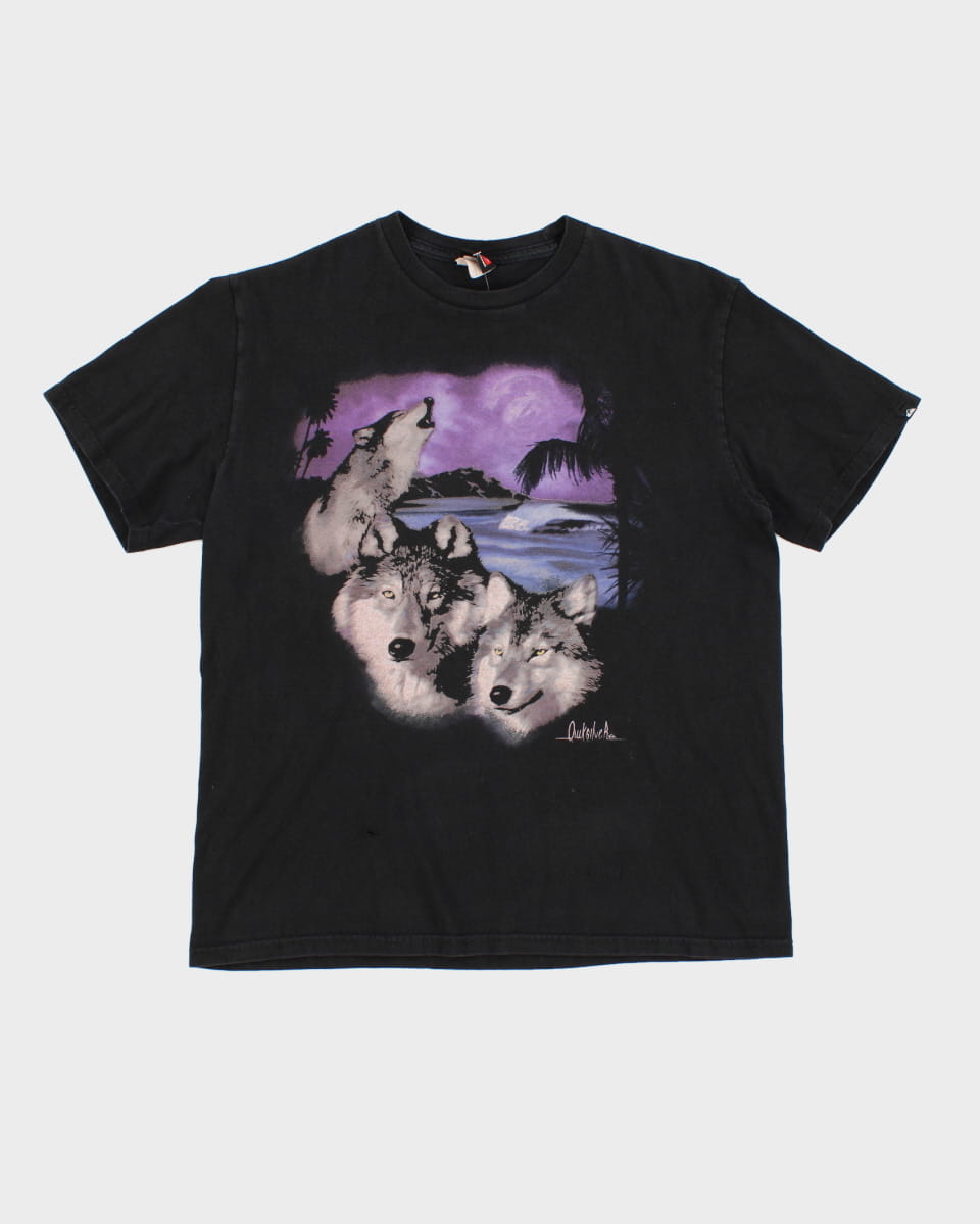 Quiksilver Wolf Graphic T-Shirt - L