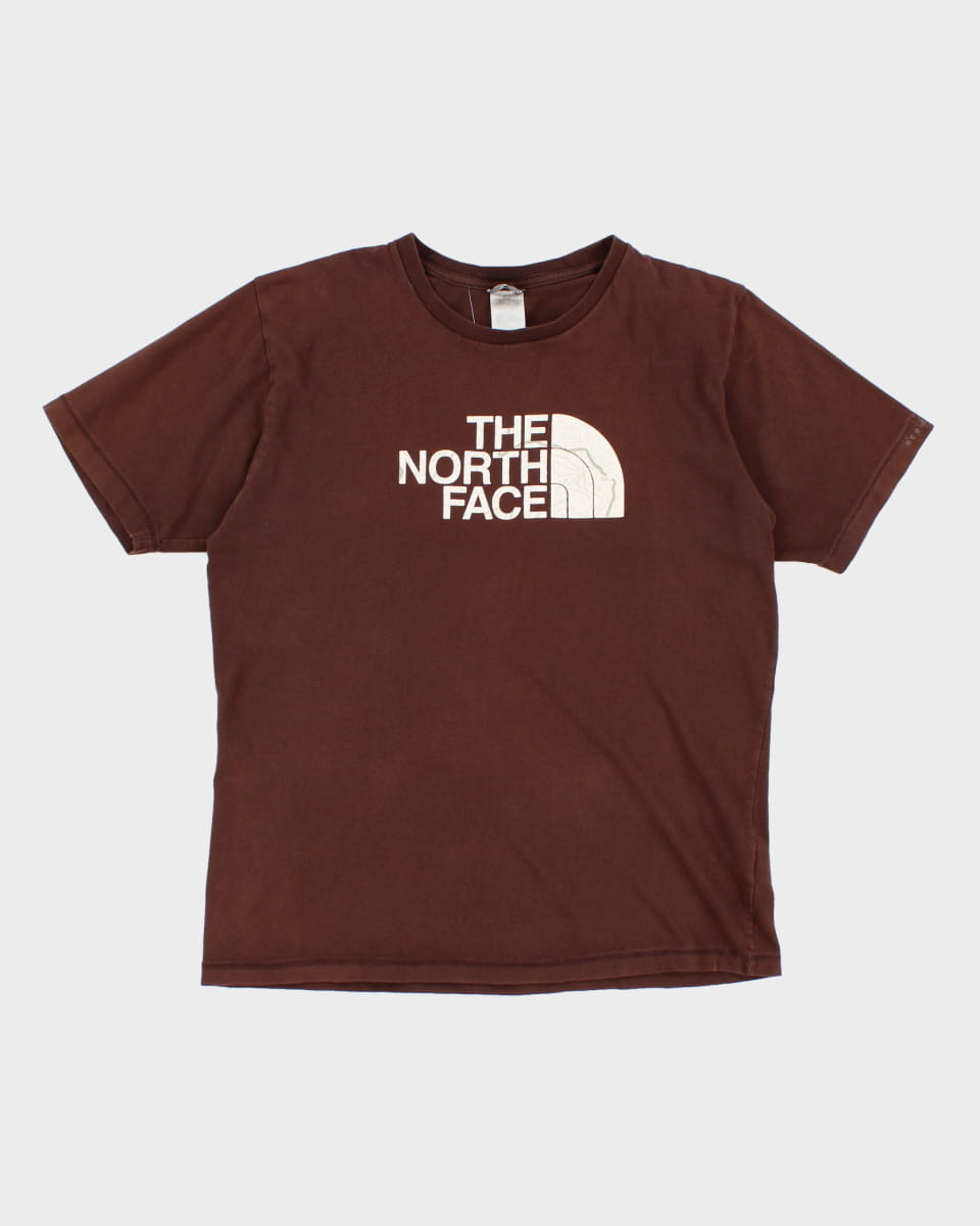 2000's Men's The North Face Brown T-Shirt - M