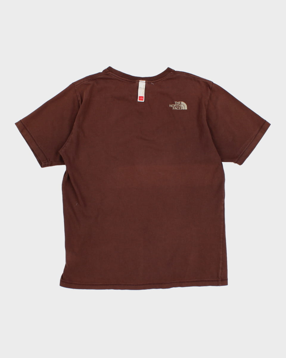 2000's Men's The North Face Brown T-Shirt - M