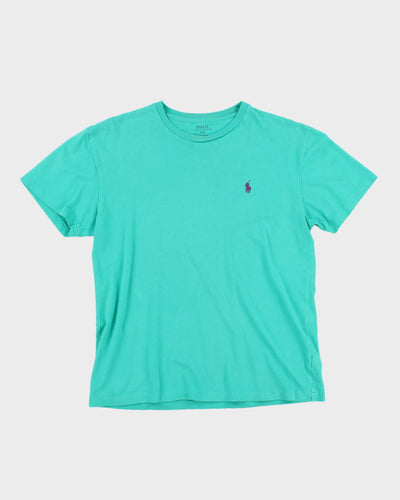 Men's Turquoise Ralph Lauren T-Shirt - S