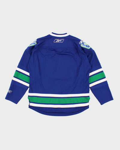 Mens Blue NHL x Canucks Reebok Sports Jersey - M