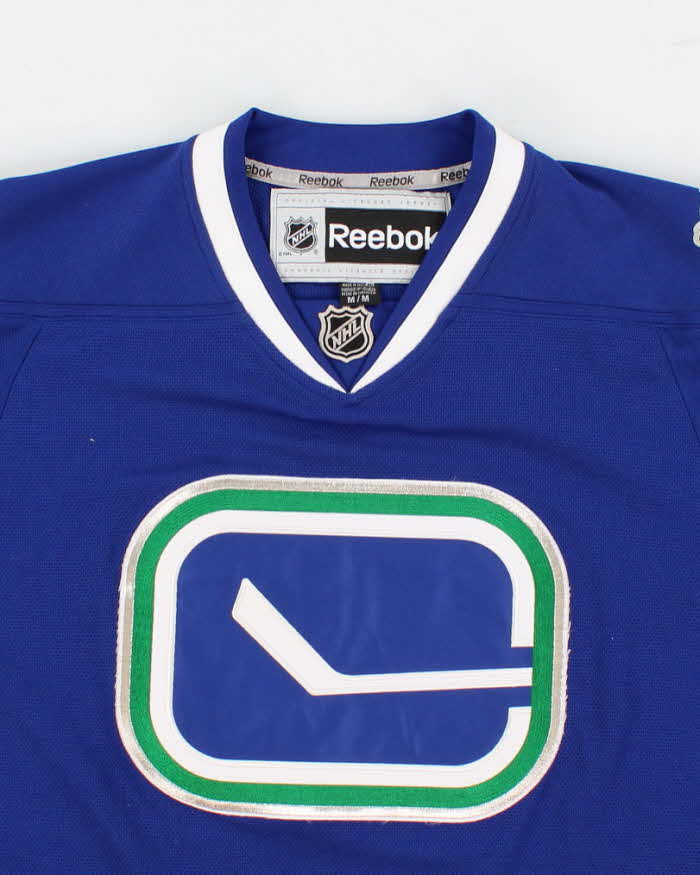 Mens Blue NHL x Canucks Reebok Sports Jersey - M