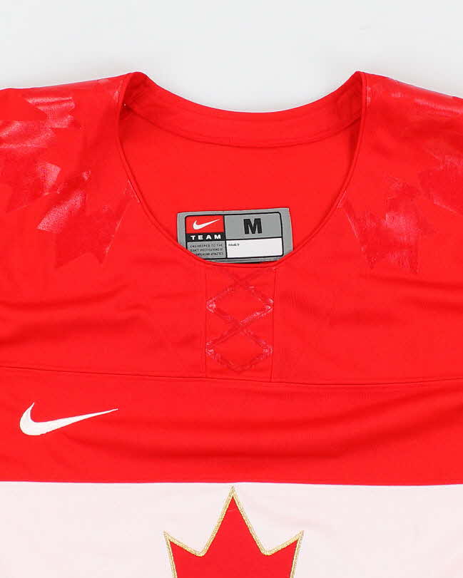 Mens Red Nike x Canada Olympic Sports Jersey - M