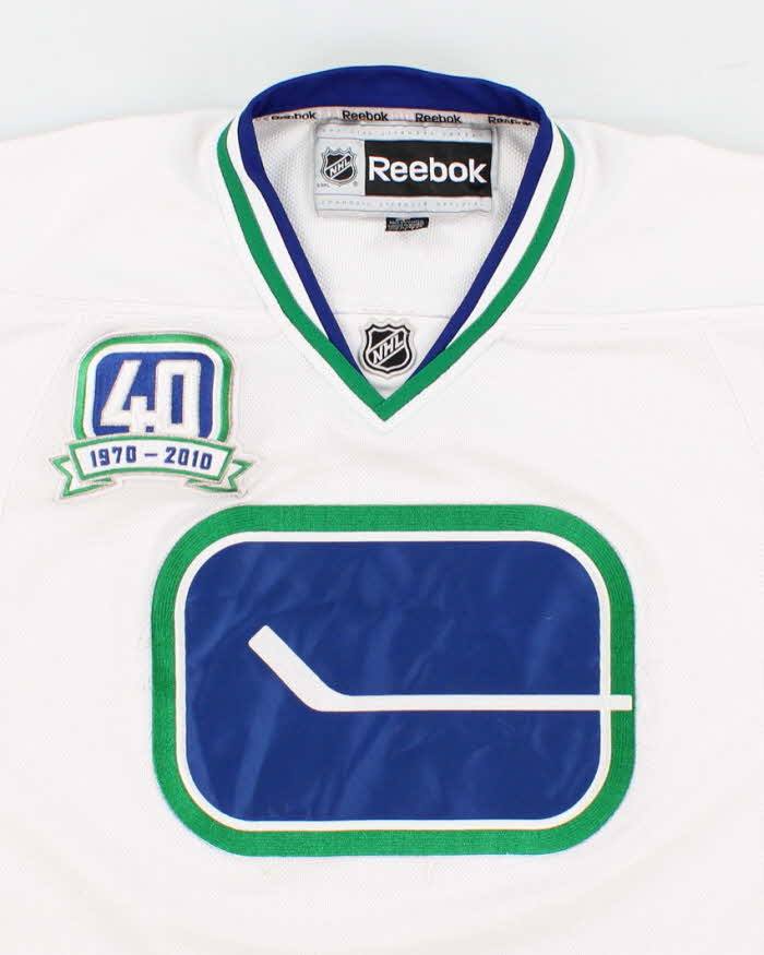 Mens White Reebok NHL x Canucks Sports Jersey - XL