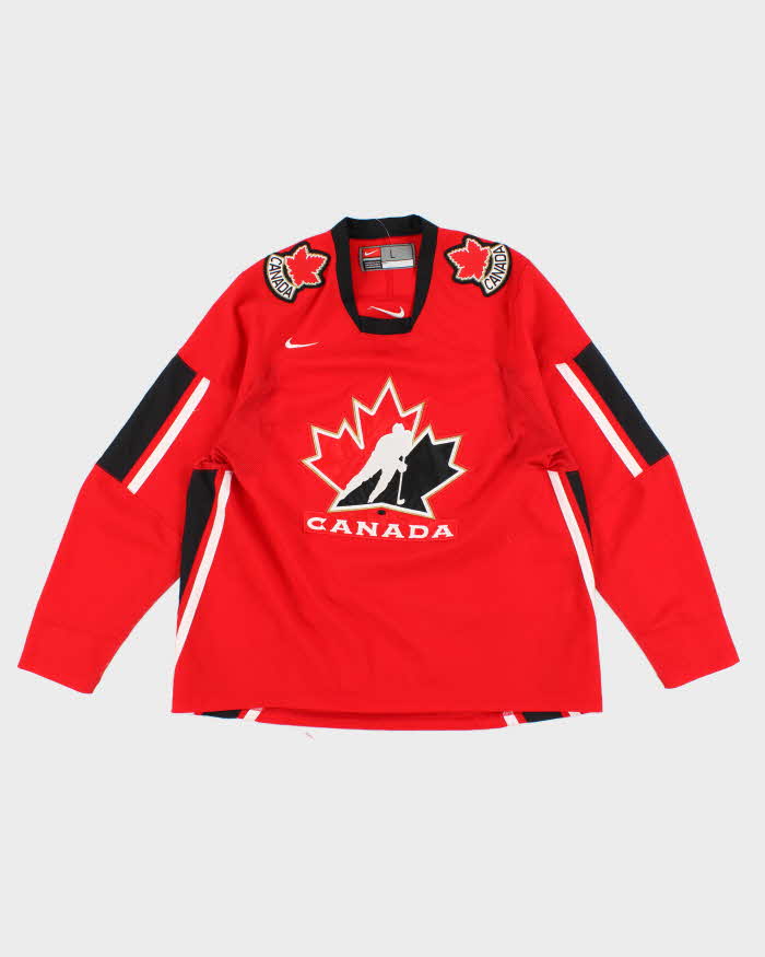 Mens Red Nike x Canada Sports Jersey - L