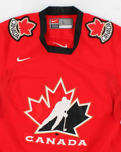 Mens Red Nike x Canada Sports Jersey - L