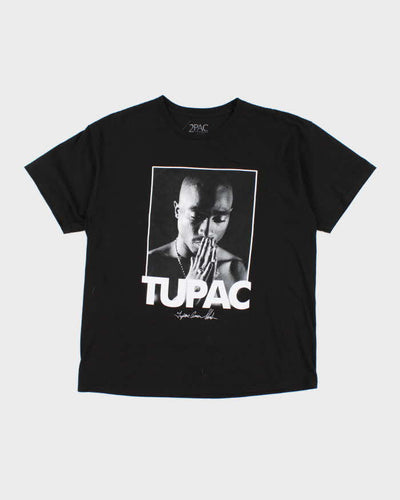 Men's Black 2Pac Graphic Print T-Shirt - XL