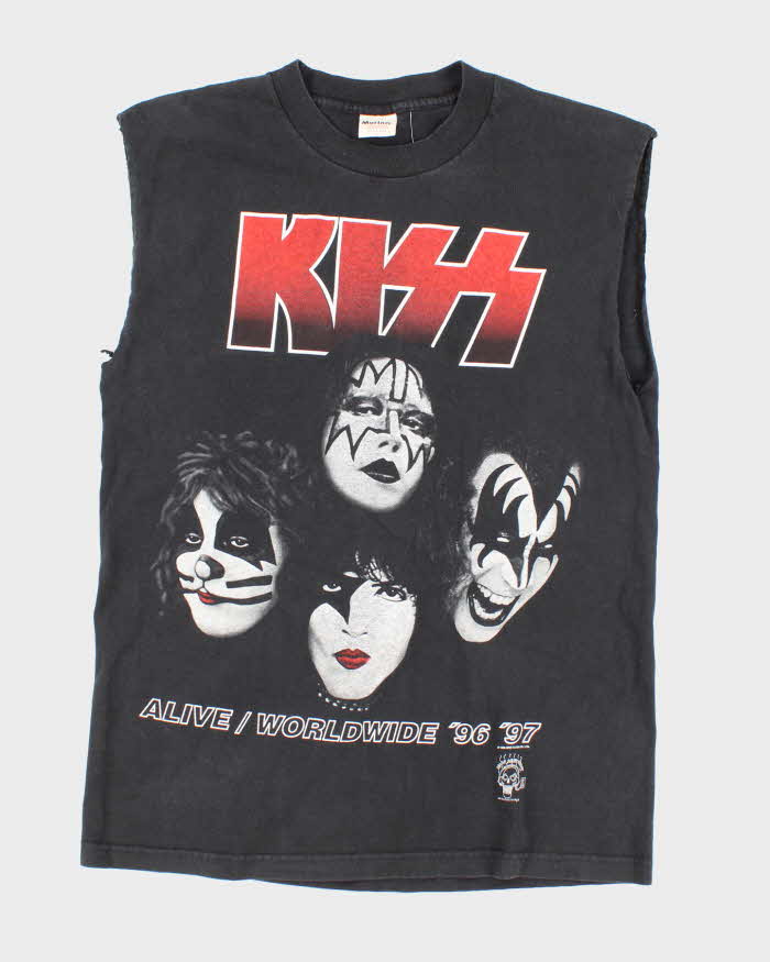 Vintage 90s Murina Kiss Alive '96 '97 Tour Sleeveless T-Shirt - L