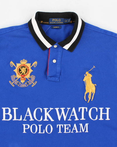 Mens Blue Ralph Lauren Blackwatch Polo Shirt - L