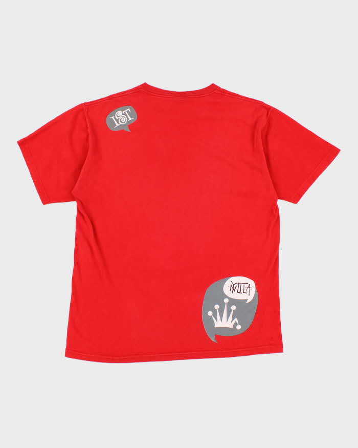 Stussy Red Graphic T-Shirt - L