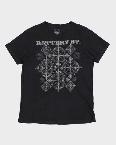 Levi's Black Graphic T-Shirt - M