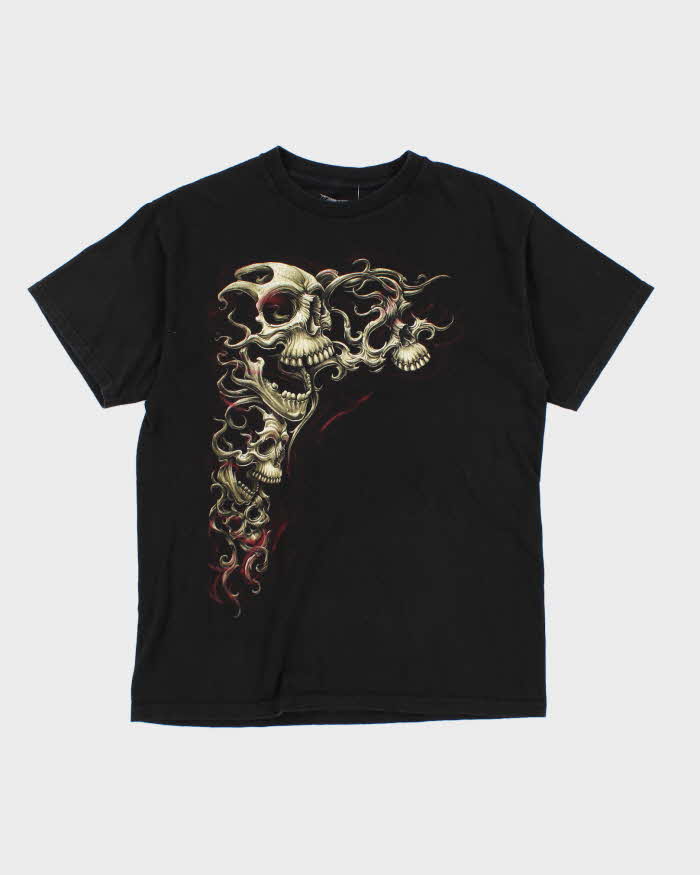 00s Skull Graphic T-Shirt - M