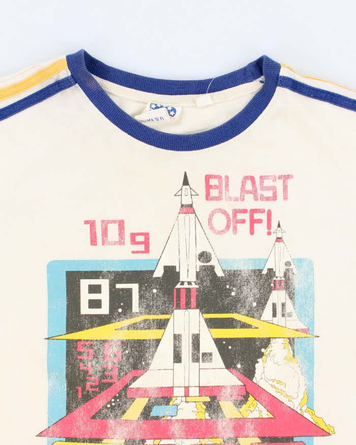 Vintage Single Stitch JunkFood Atari Game Graphic T-Shirt - L