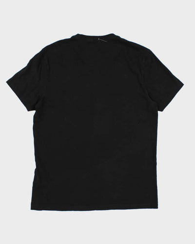 Men's Guess Grungy Graphic Black T Shirt - L