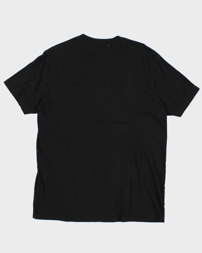 Men's Guess Grungy Graphic Black T Shirt - XL