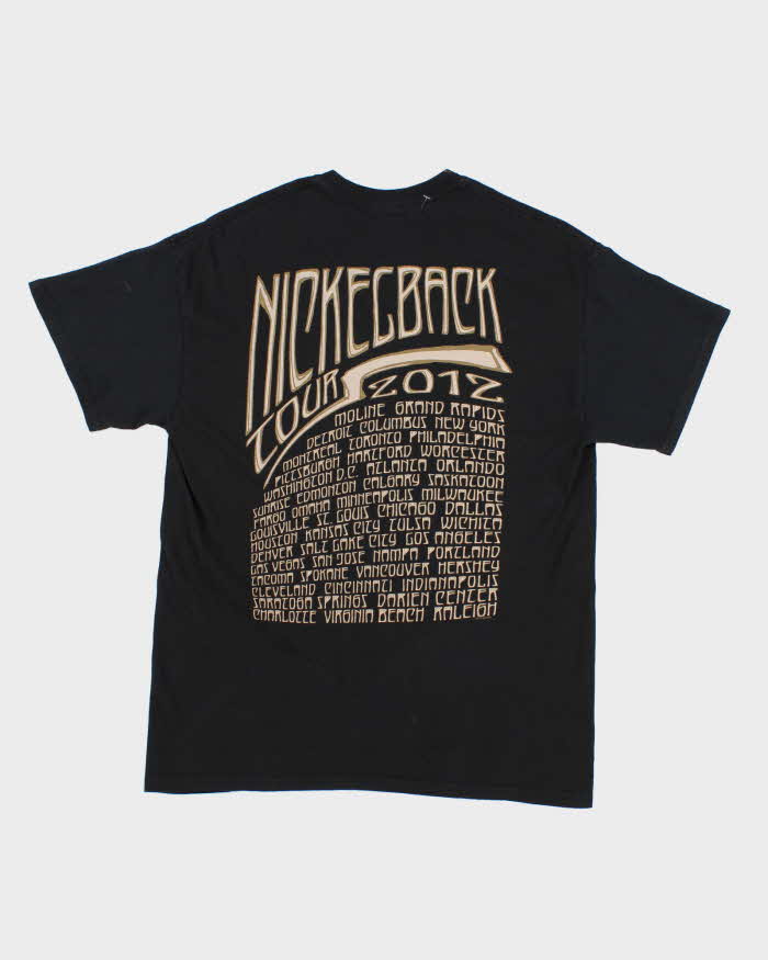 Men's Black Nickelback Graphic Tour T shirt - M