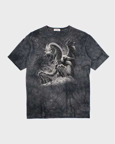 Vintage 90s Excalibur Dragon Graphic T-Shirt - S