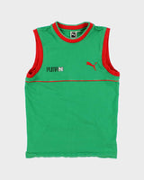 Vintage 70s Puma Green Vest - M