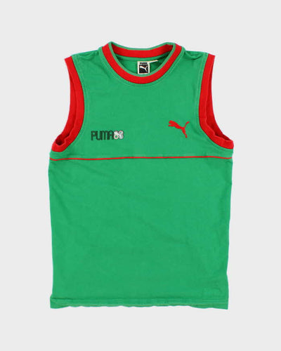 Vintage 70s Puma Green Vest - M