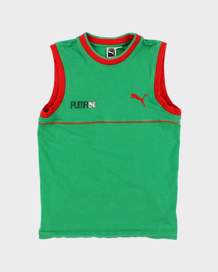 Vintage 70s Puma Green Vest - M