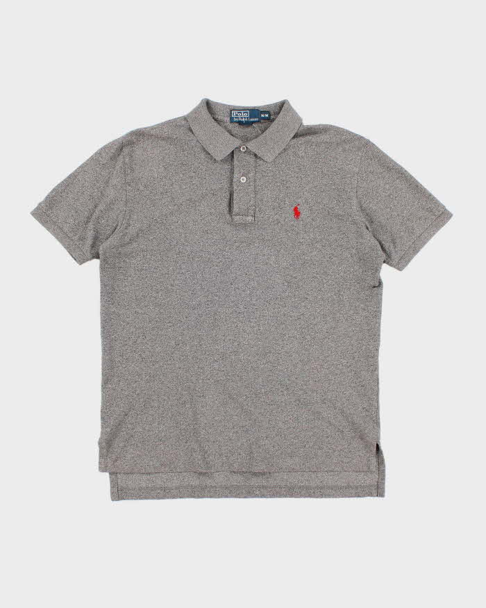 Vintage 90s Polo Ralph Lauren Grey Polo Shirt - M