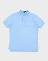 Vintage 90s Polo Ralph Lauren Blue Polo Shirt - L