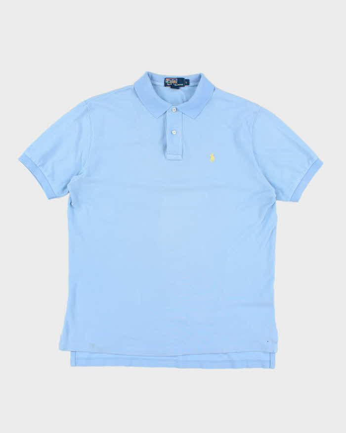 Vintage 90s Polo Ralph Lauren Blue Polo Shirt - L