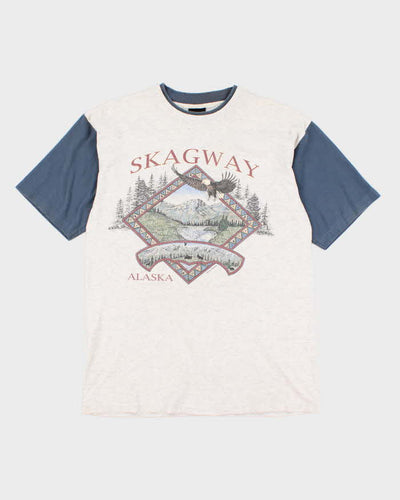 Vintage 90s Prairie Mountain Graphic T-Shirt - L