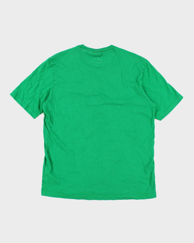 Men's Green Adidas Logo T-shirt - M