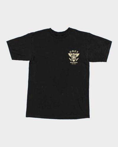 Obey Black T-Shirt - S