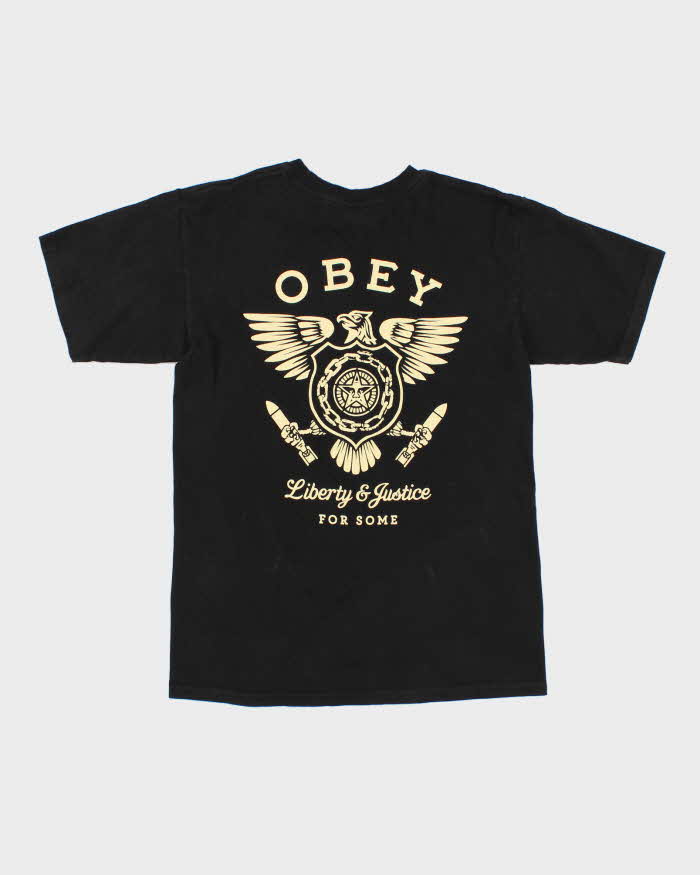 Obey Black T-Shirt - S