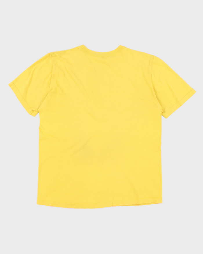 Vintage Men's Yellow Nike logo t shirt - L