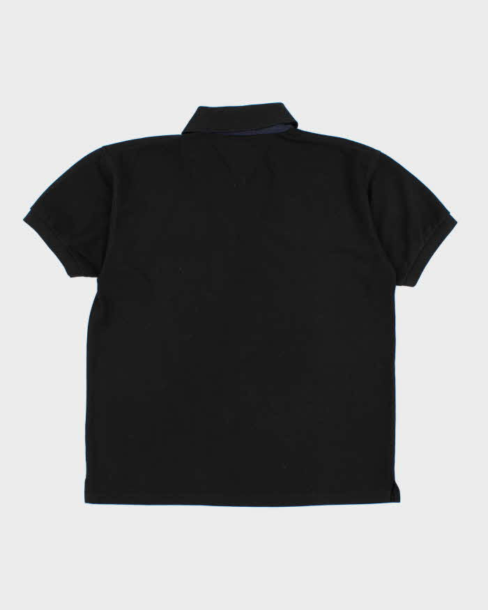 Vintage 90s Tommy Hilfiger Black Polo Shirt - L