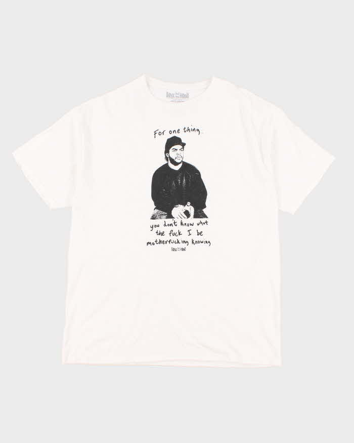 Mens Boyz In The Hood White Graphic T shirt - XL
