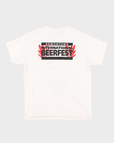 Men's Vintage Beer-Fest White T-Shirt - L