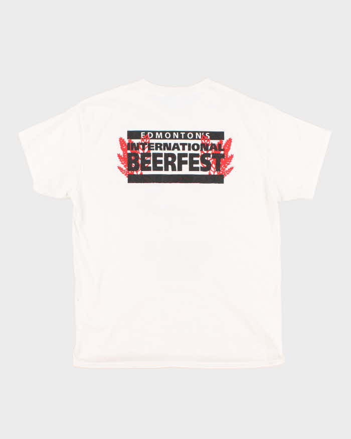 Men's Vintage Beer-Fest White T-Shirt - L
